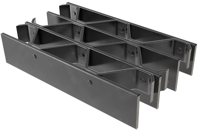 Rendering of 37R5 Riveted grating product